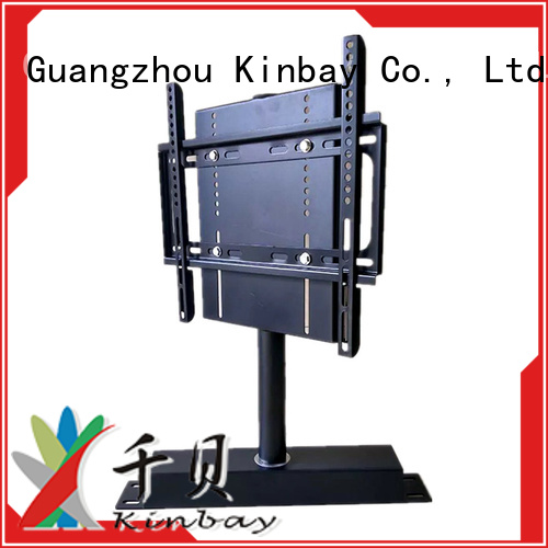 KINBAY 360 degree rotating led tv table stand manufacturer