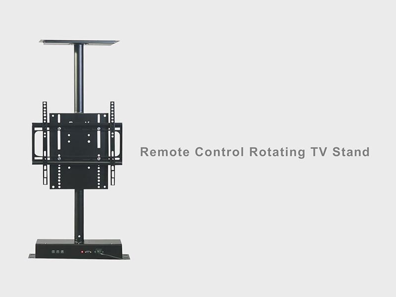 TH02 Motorized remote control rotating TV stand