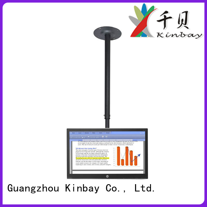 flip down adjustable ceiling tv mount manufacturer for conference room KINBAY