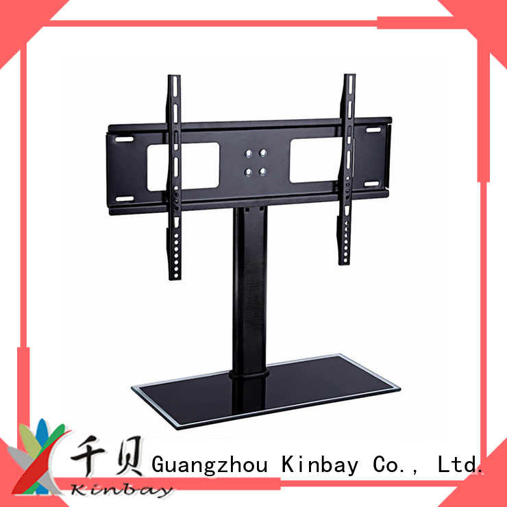 Universal table top base stand tempered glass lcd led desktop tv stand&tv mounting brackets design