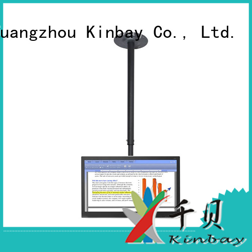 KINBAY white black lcd tv ceiling mount bracket for conference room