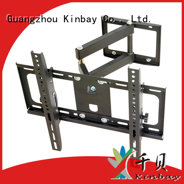 KINBAY arm full motion tv wall mount with shelf for business for flat panel tv