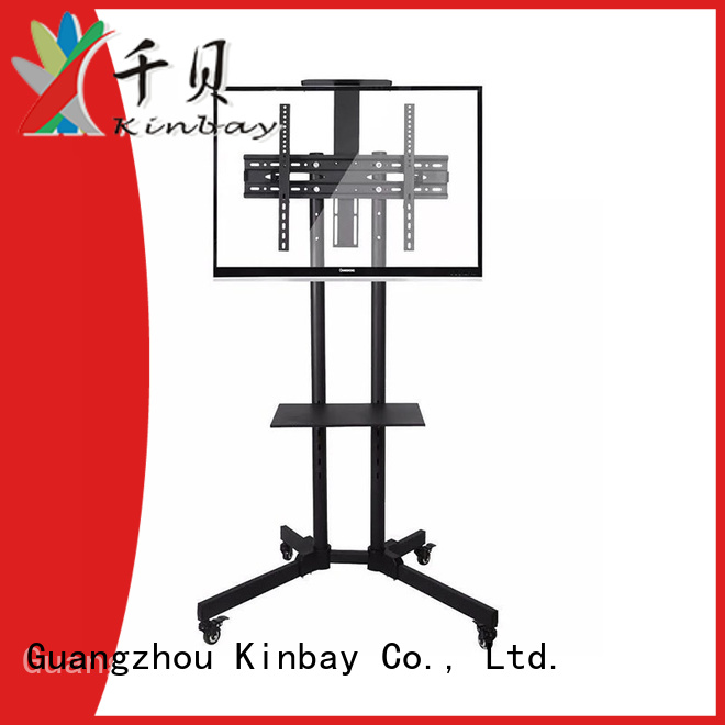 KINBAY lcd tv trolley on wheels for business for meeting room