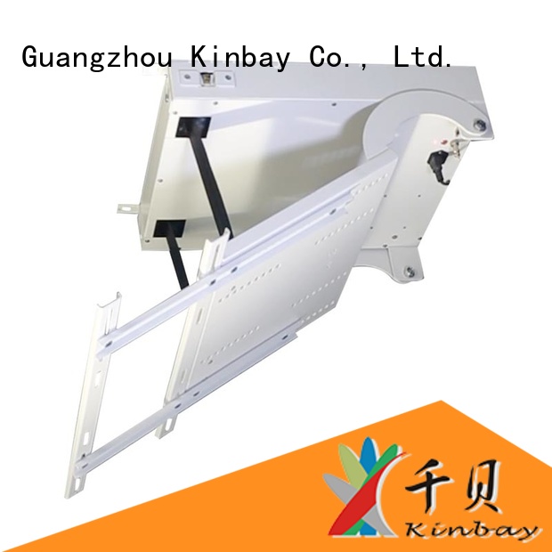 KINBAY white black ceiling tv bracket cooperation partner for conference room