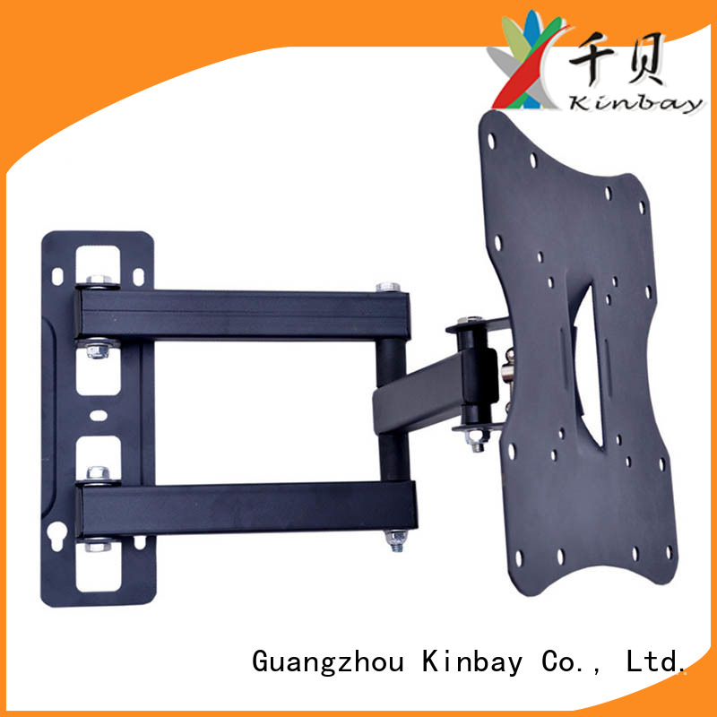 KINBAY black lcd tv stand wall mount factory for flat panel tv