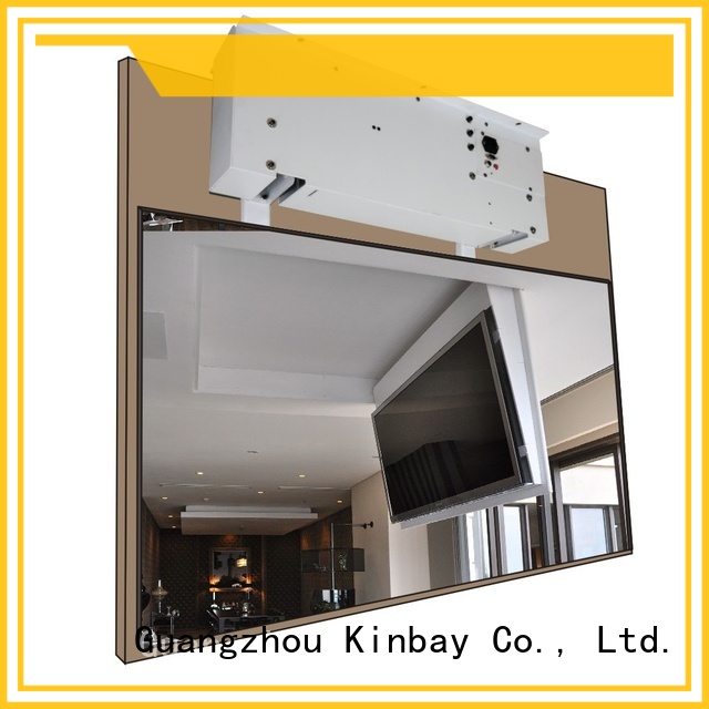 KINBAY flip down electric ceiling tv mount manufacturers for conference room