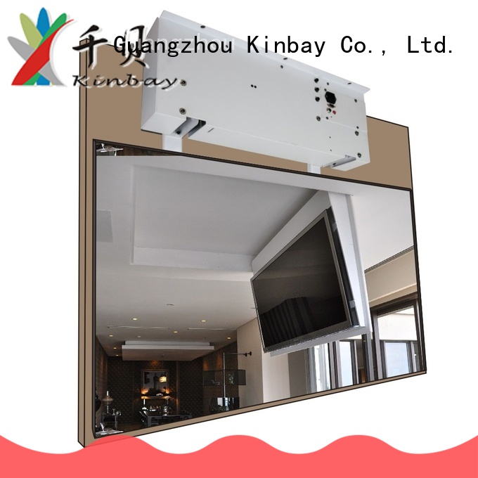 KINBAY white black ceiling tv stand manufacturer for conference room